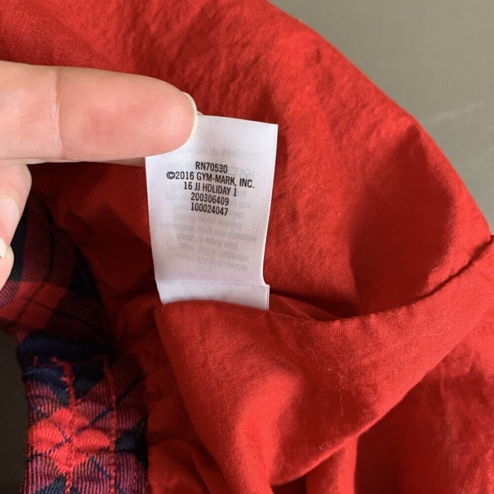 Janie & Jack Plaid Skirt Red Navy Blue Lined Holiday Christmas Girls 3-6 Months - Picture 8 of 11